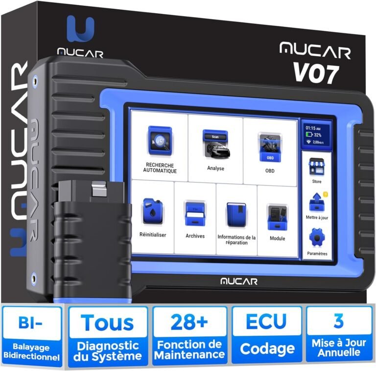 Mucar VO7 tablette de diagnostic automobile professionnelle au Maroc